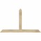 Ekena Millwork Portland Rough Sawn Timber Gable Bracket, Douglas Fir, 60"W x 35"H x 4"D x 4"F, 14/12 Pitch GBW060X35X0404POR00RDF - alternate 1